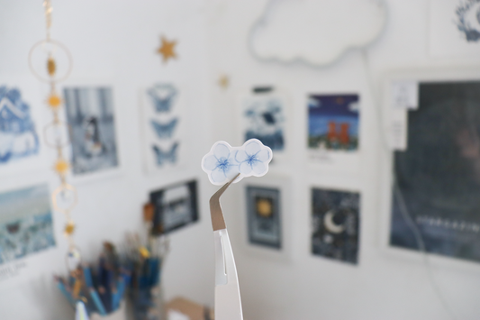 Sticker Sheet - Blue Sakura