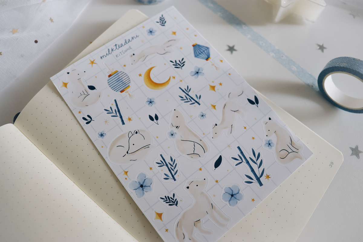 Sticker Sheet - Kitsune
