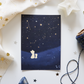 Postcard - Stargazing Bears