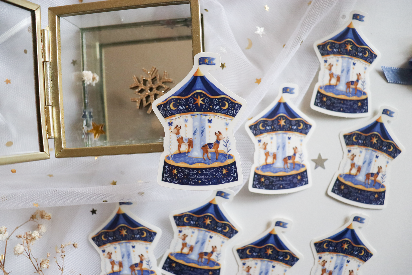 Sticker - Deer Carousel