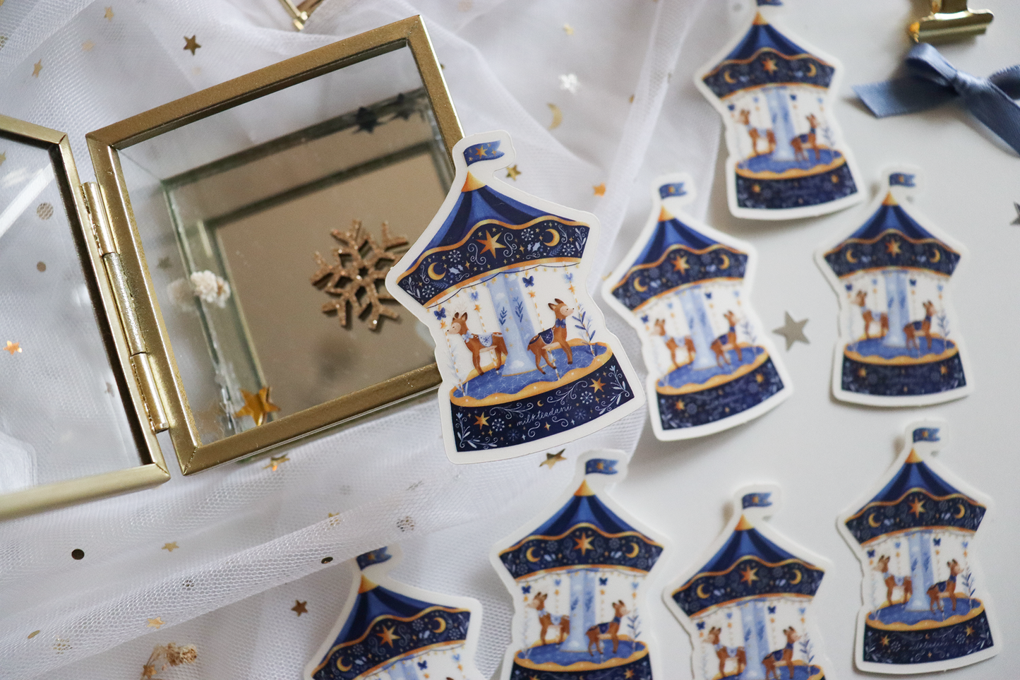 Sticker - Deer Carousel