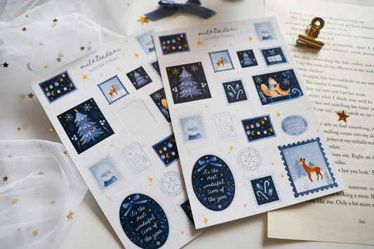 Sticker Sheet - Winter Stamps