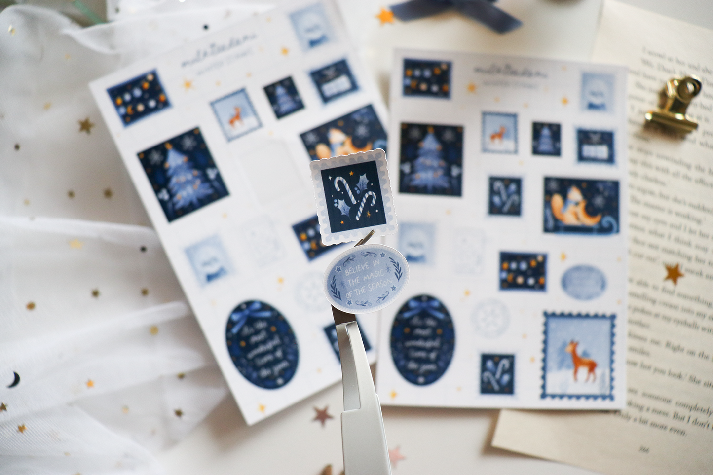 Sticker Sheet - Winter Stamps