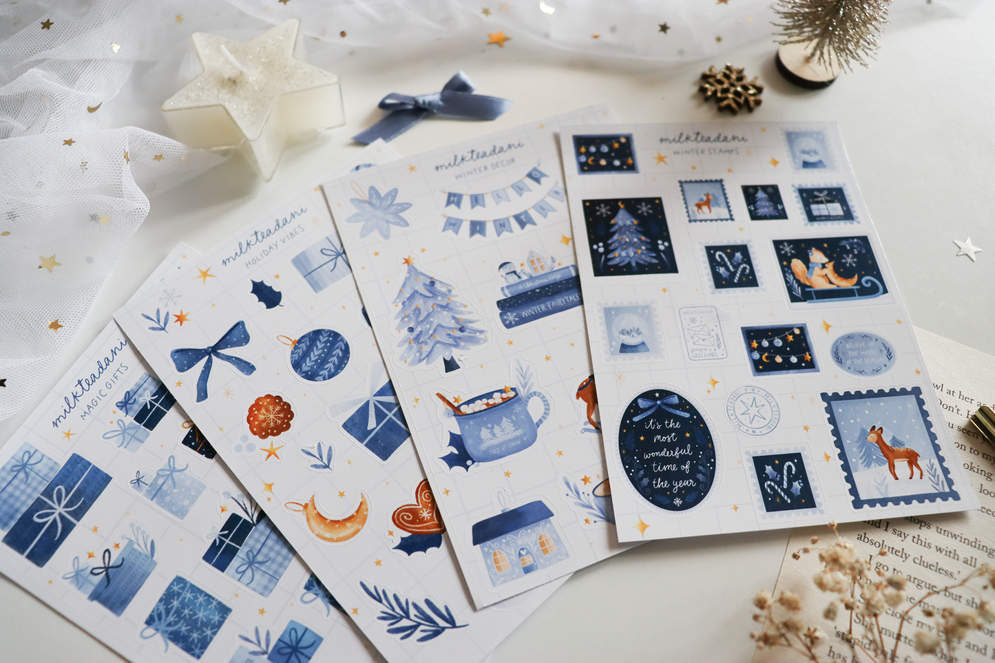 Sticker Sheet - Winter Stamps