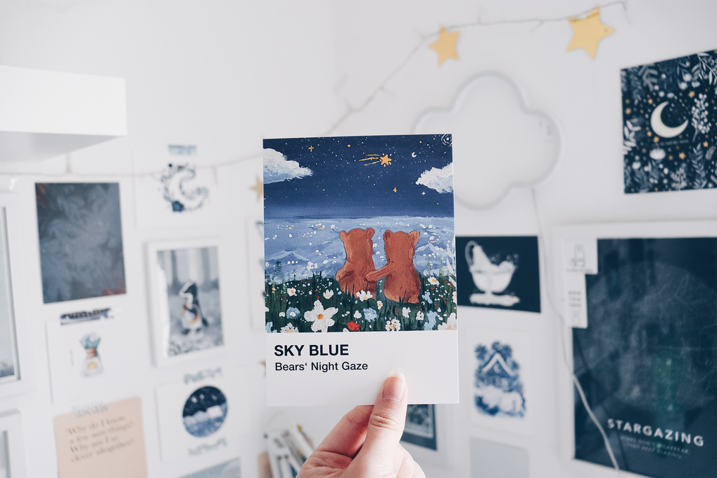 Gouache Art Prints - Dream Bears