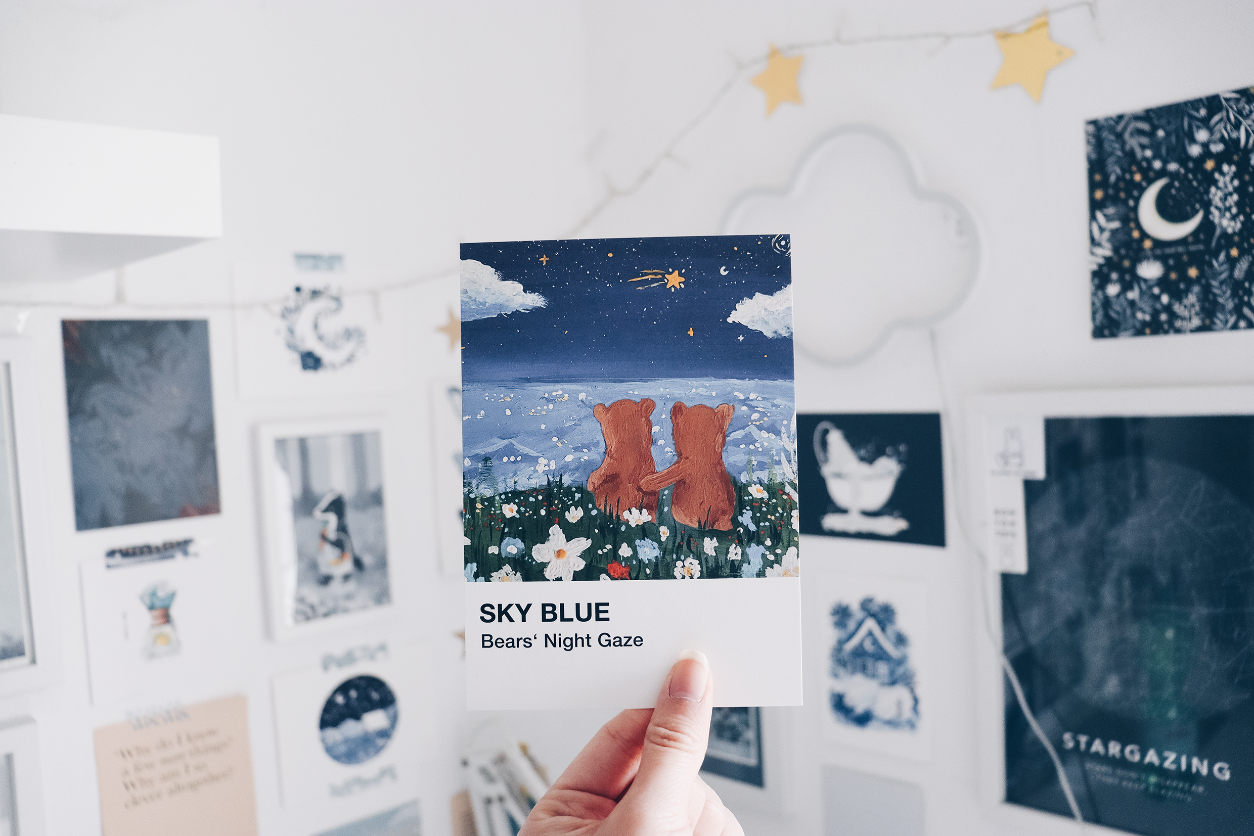 Gouache Art Prints - Dream Bears