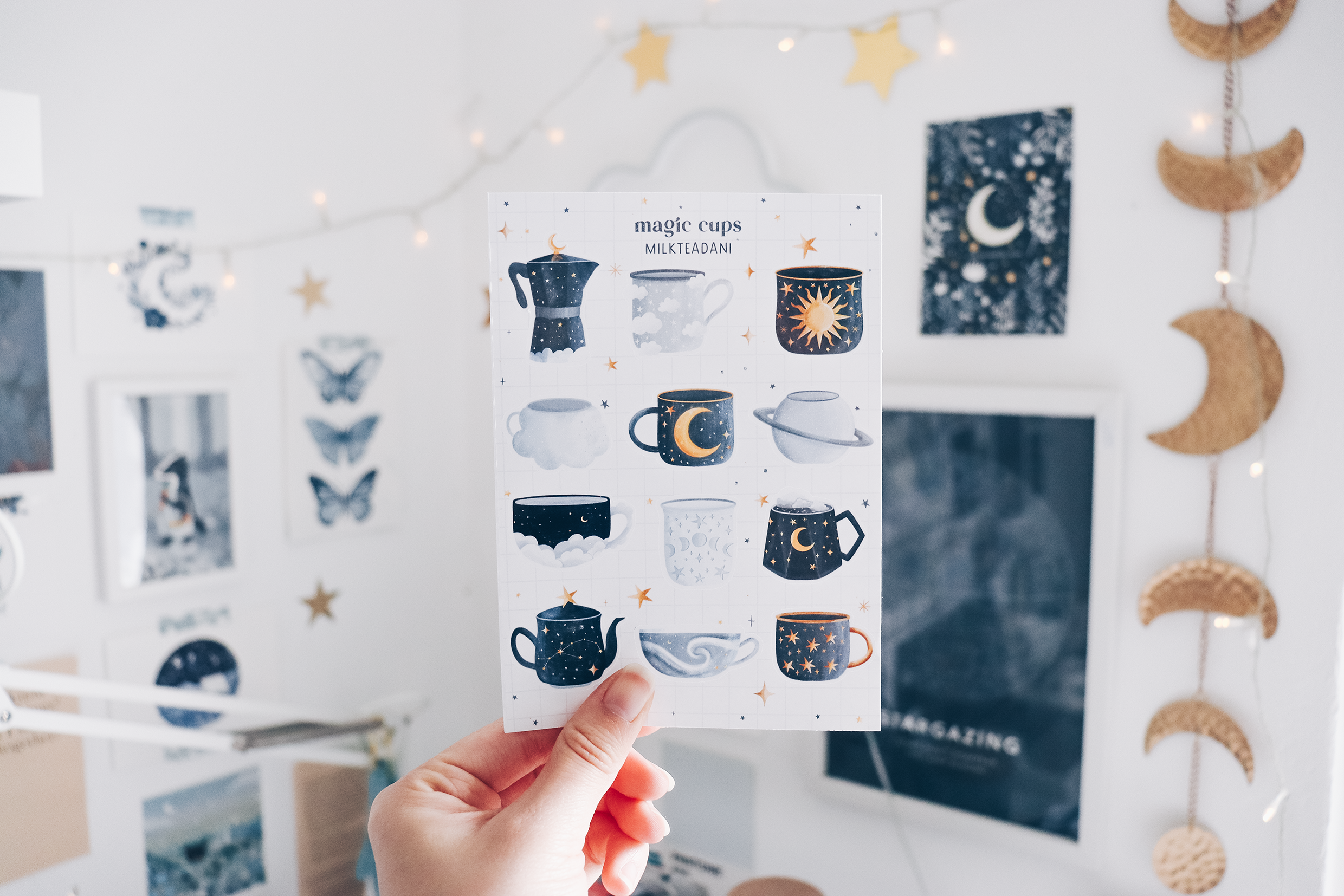 Sticker Sheet - Magic Cups