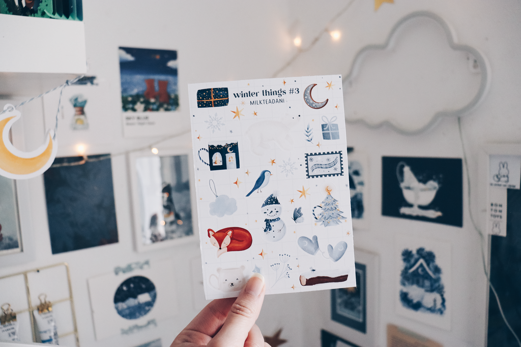 Sticker Sheet - Winter Things #3