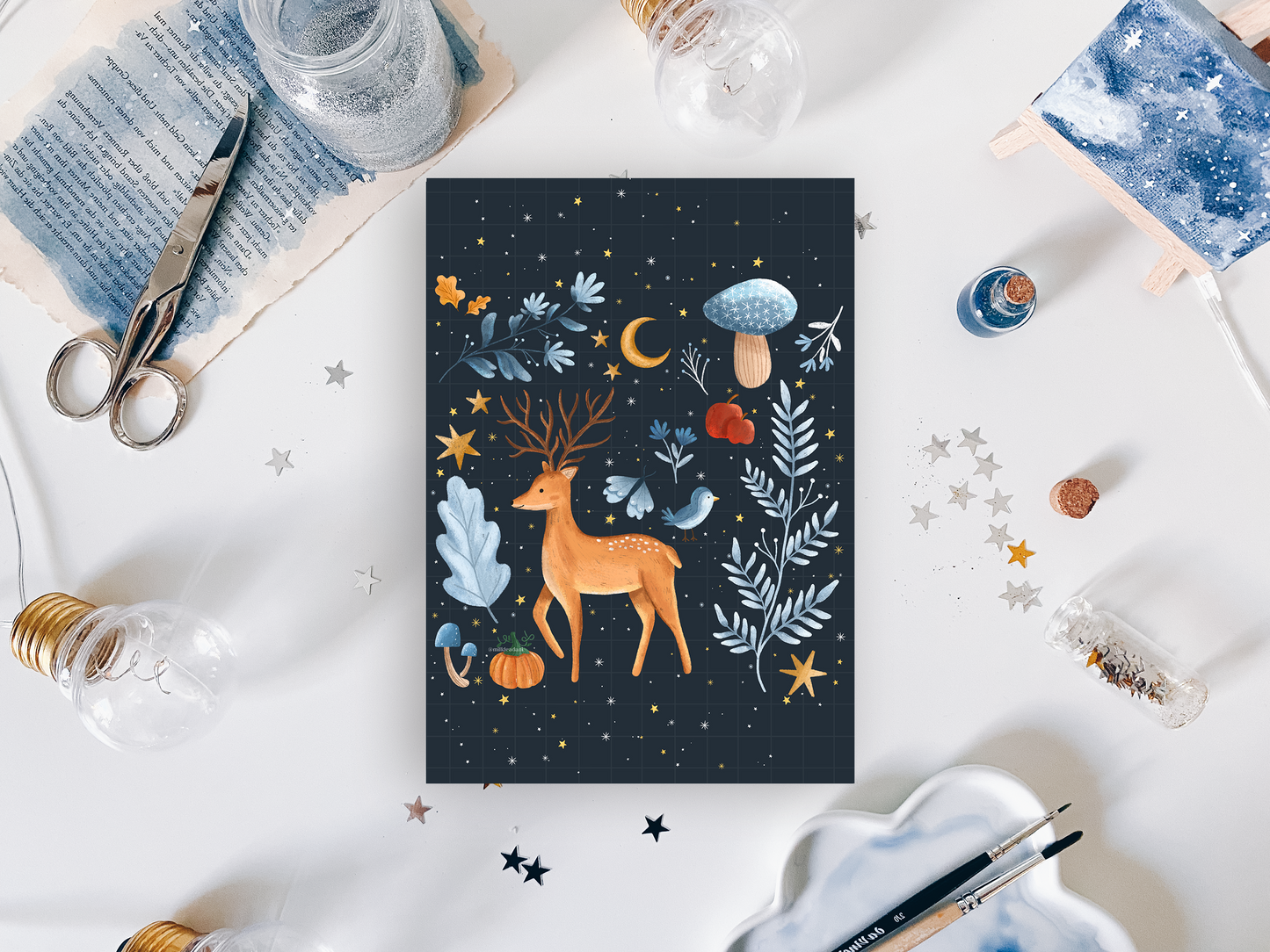 Postcard - Magic Autumn Deer