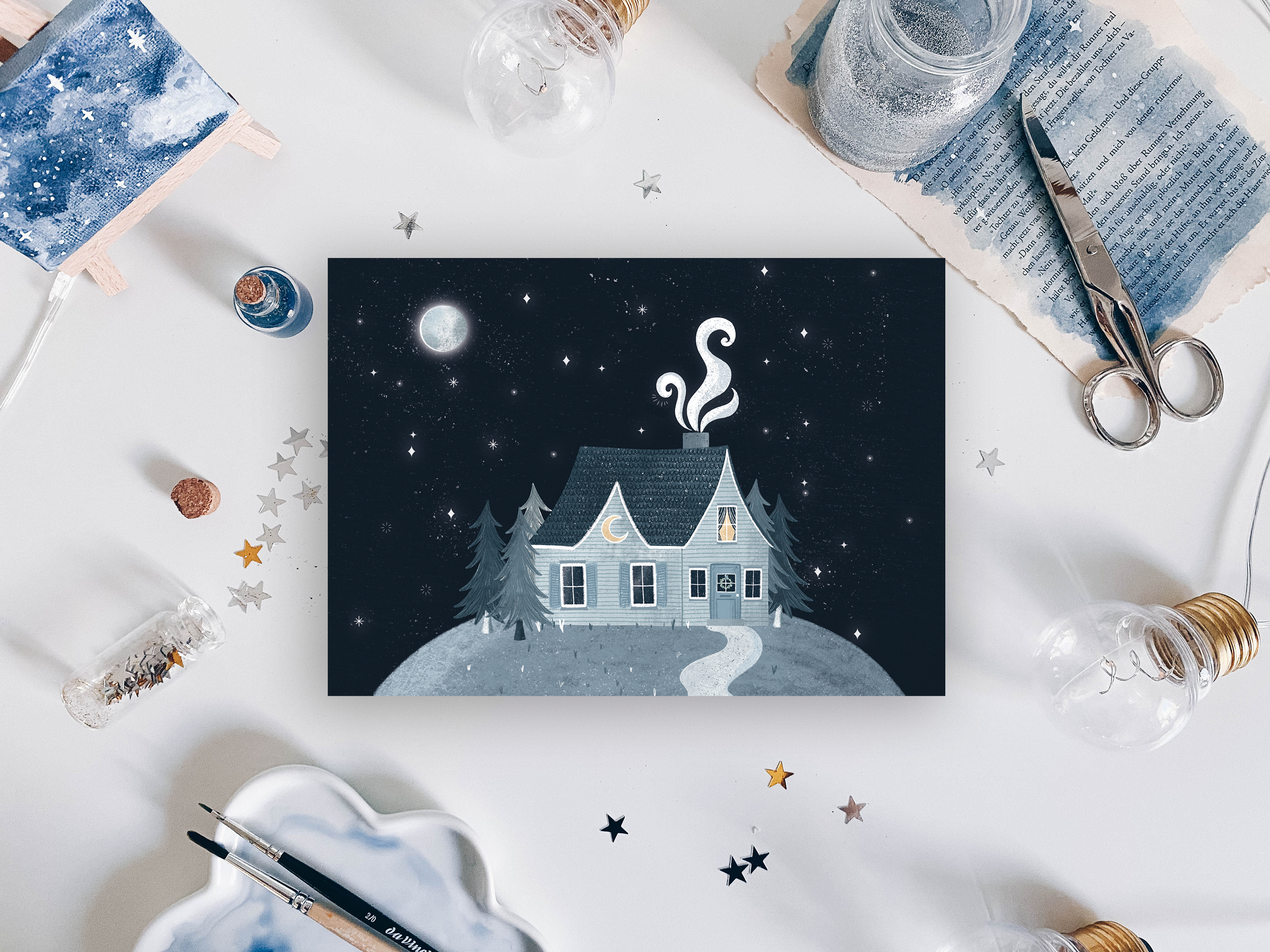 Postcard - House in the Mountains