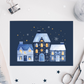Postcard - Winter Houses
