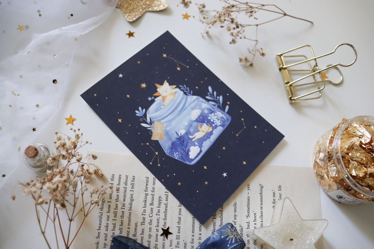 Postcard - Inky Cats