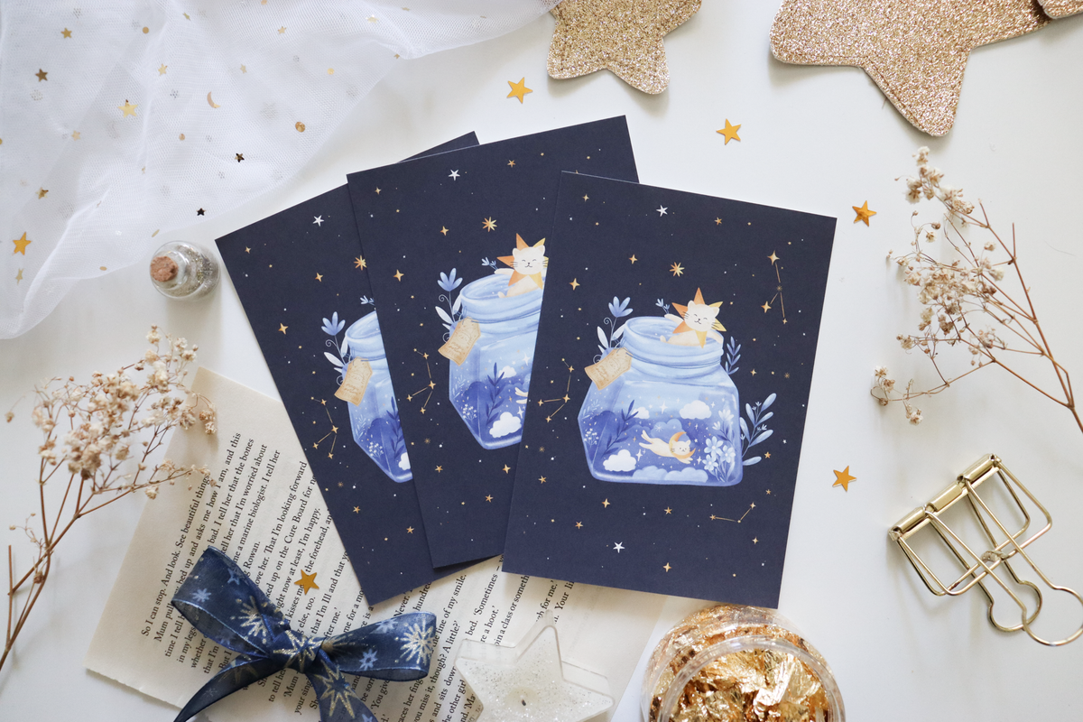 Postcard - Inky Cats
