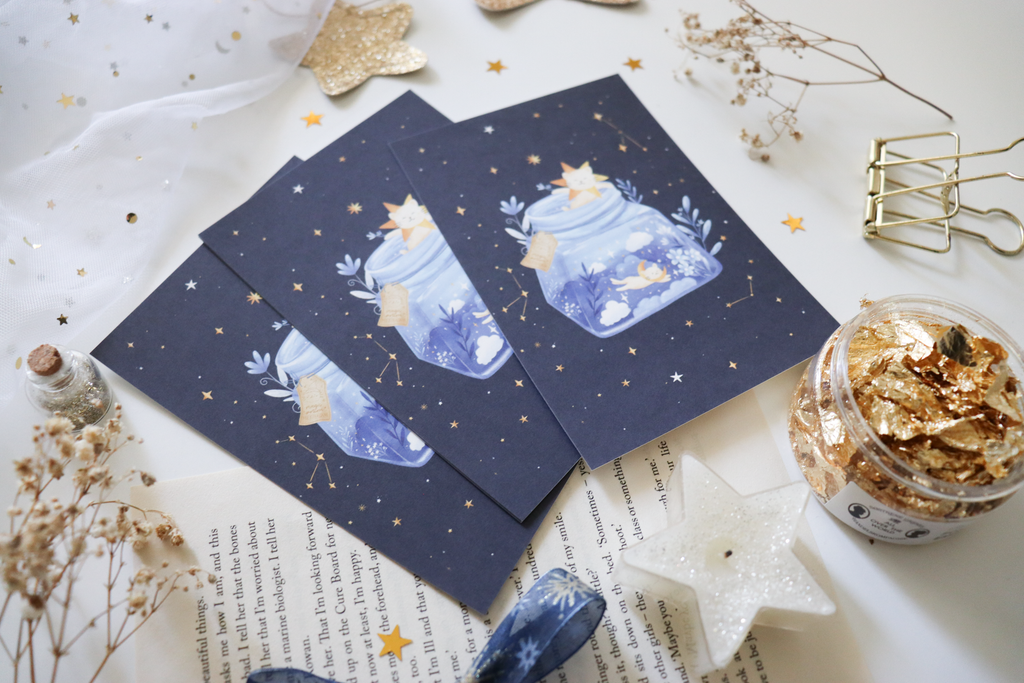 Postcard - Inky Cats