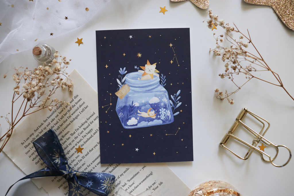Postcard - Inky Cats