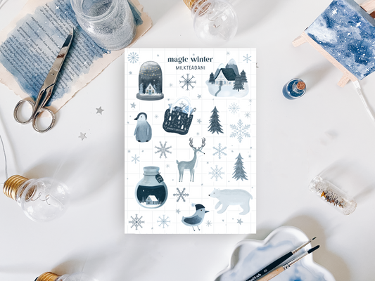 Stickersheet - Magic Winter