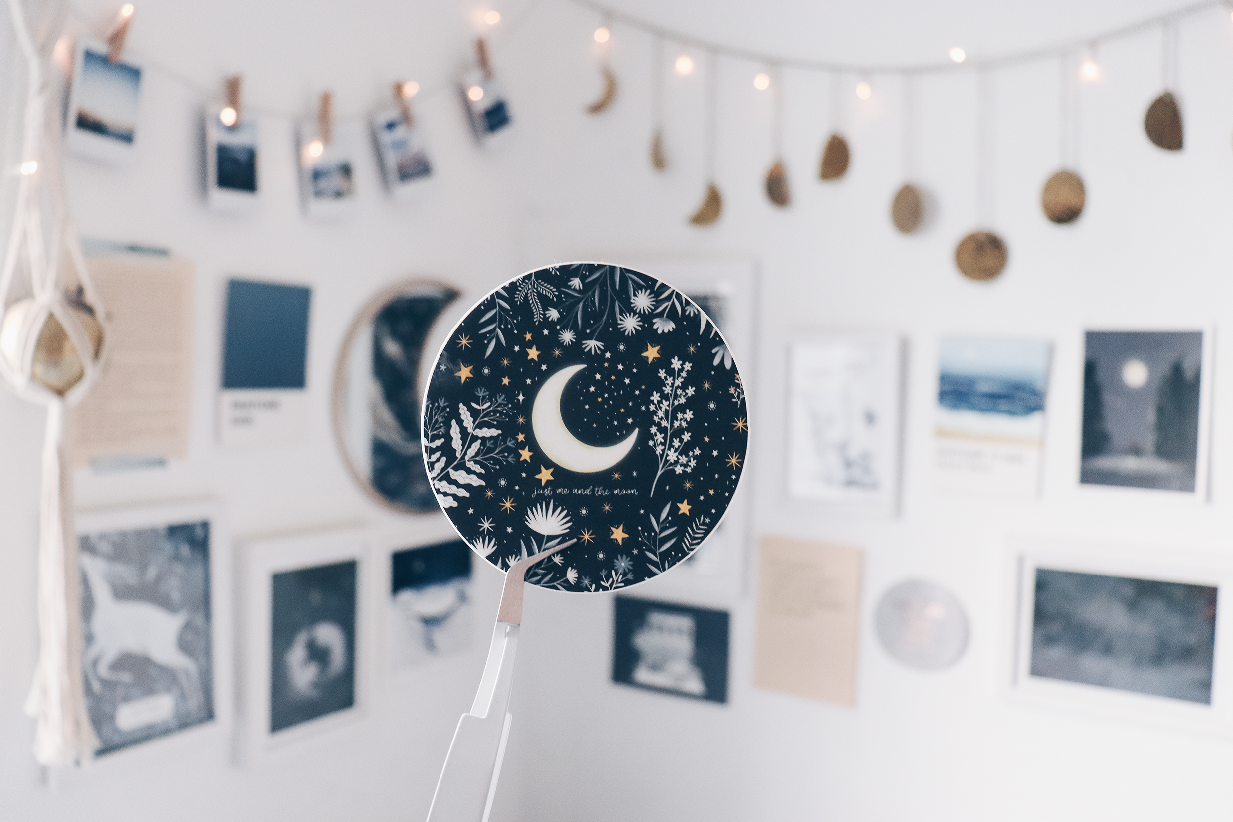 Sticker - just me and the moon