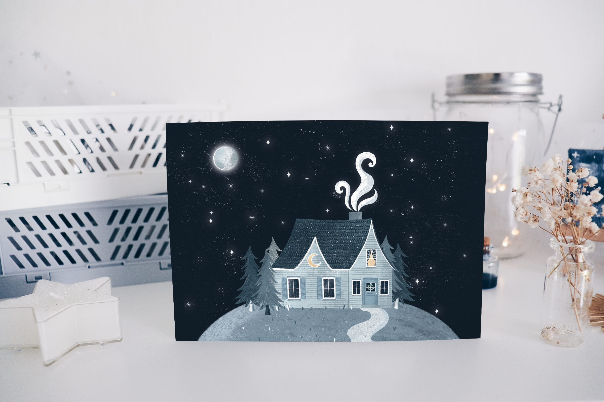 Postcard - House in the Mountains