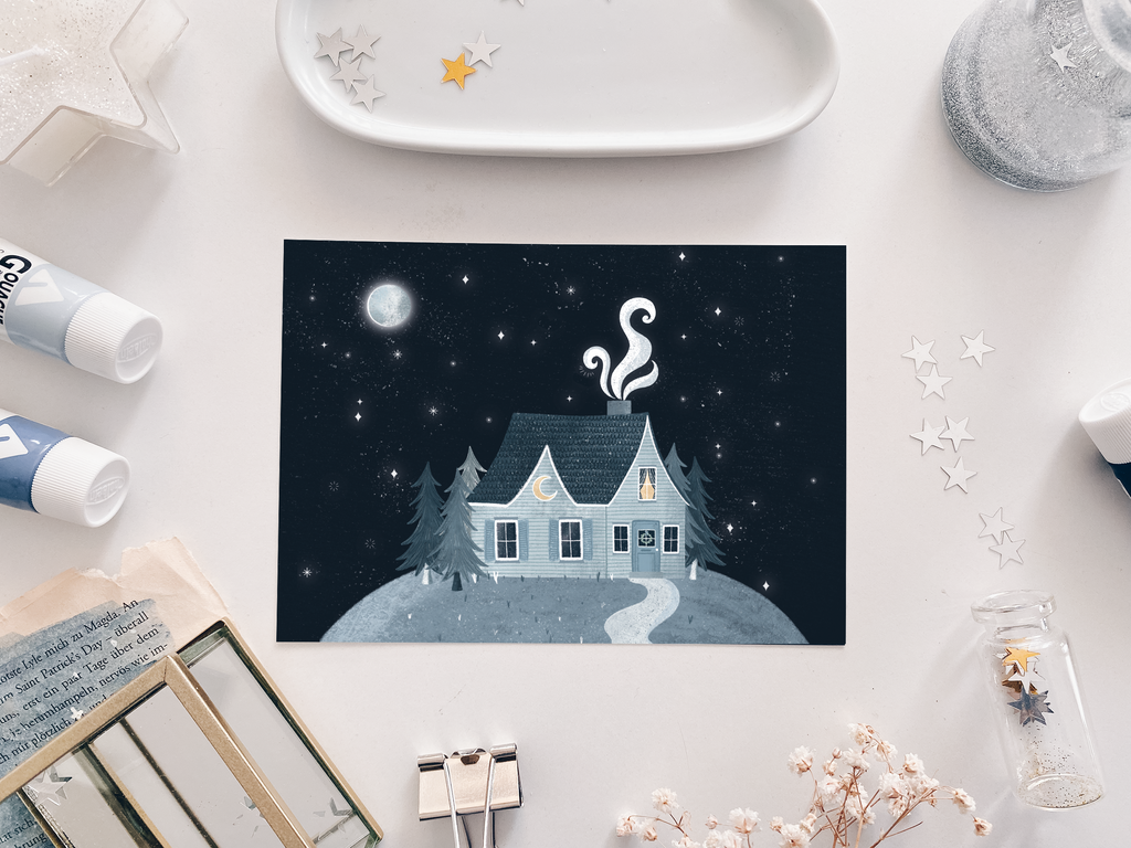 Postcard - House in the Mountains