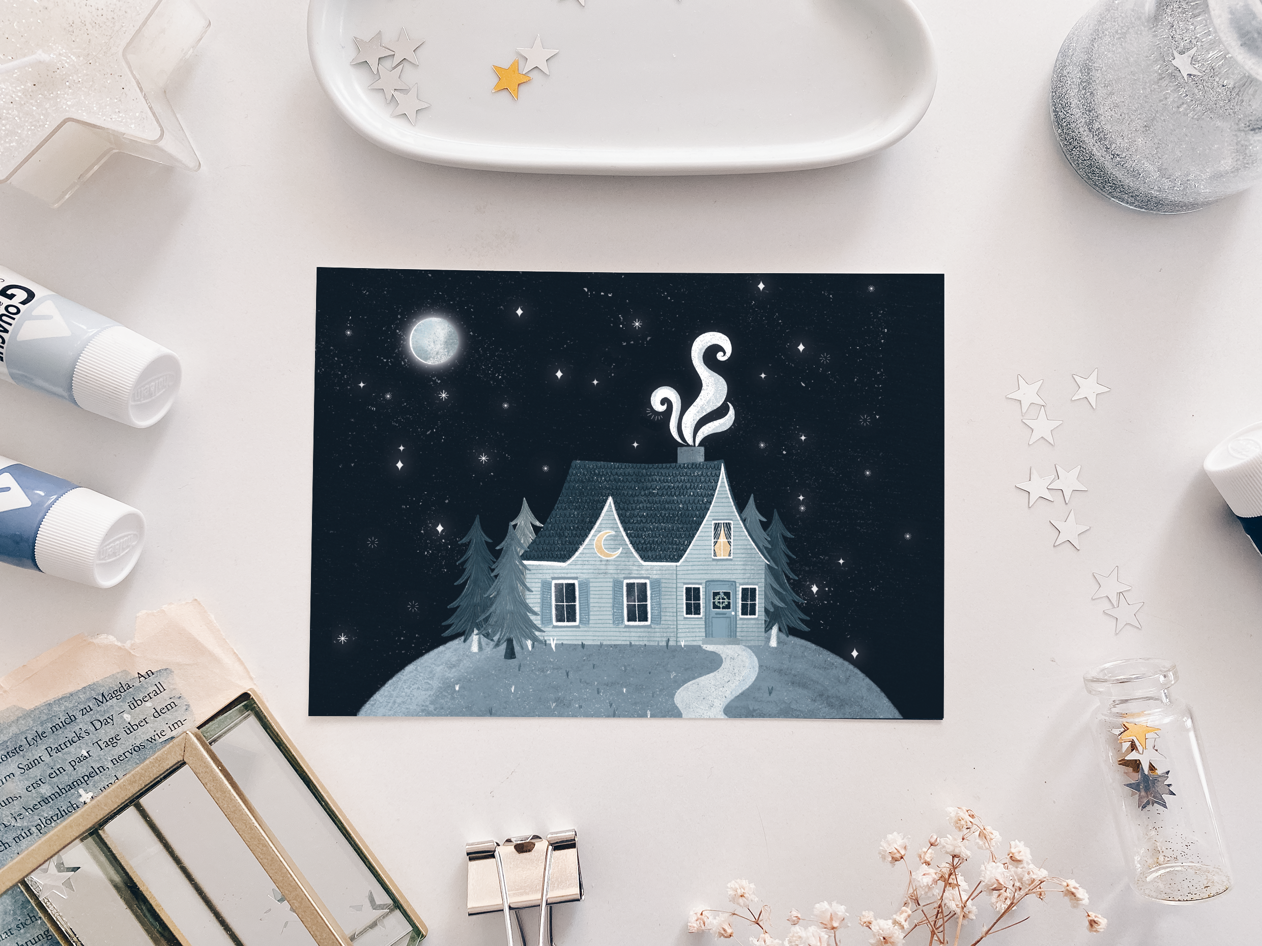 Postcard - House in the Mountains