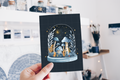 Postcard - Mushroom Mouse Globe