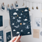 Postcard - Paper Cranes