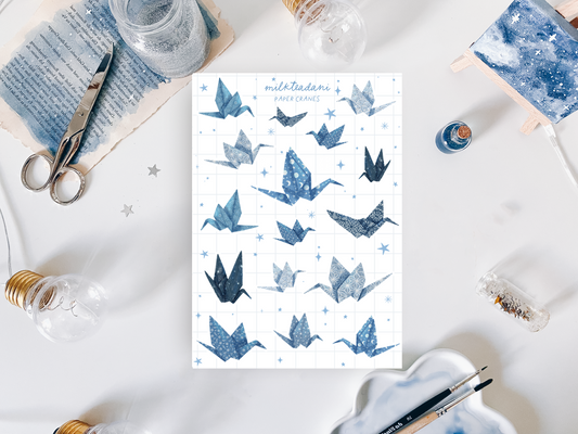 Sticker Sheet - Paper Cranes