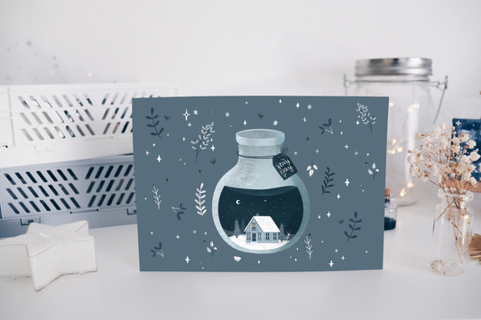 Postcard - Winter Bottle