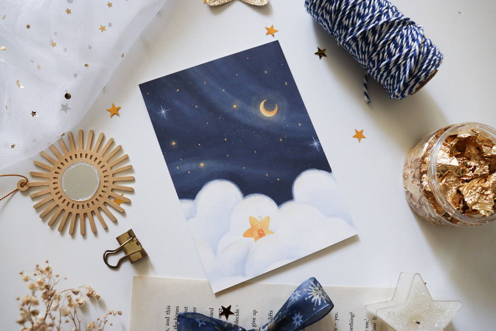 Postcard - Starry Sky House