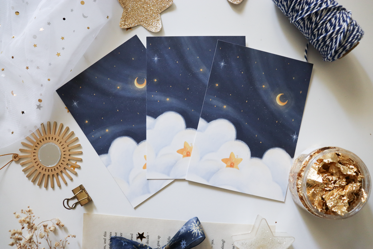 Postcard - Starry Sky House