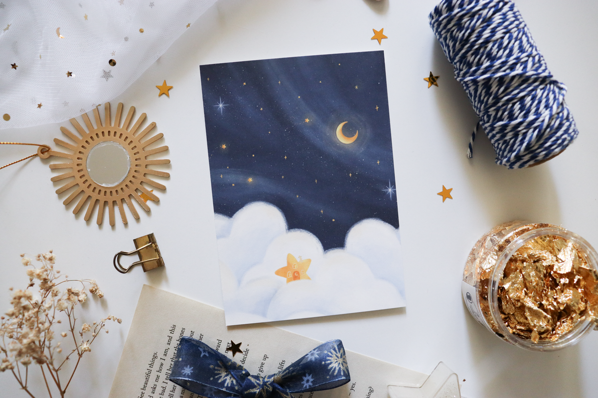 Postcard - Starry Sky House