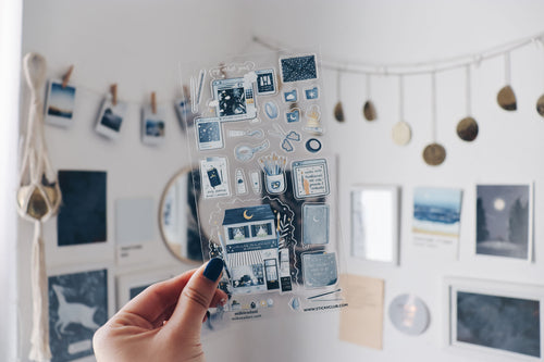 Clear Vinyl Sticker Sheet - Starry Art Supplies and Stationery