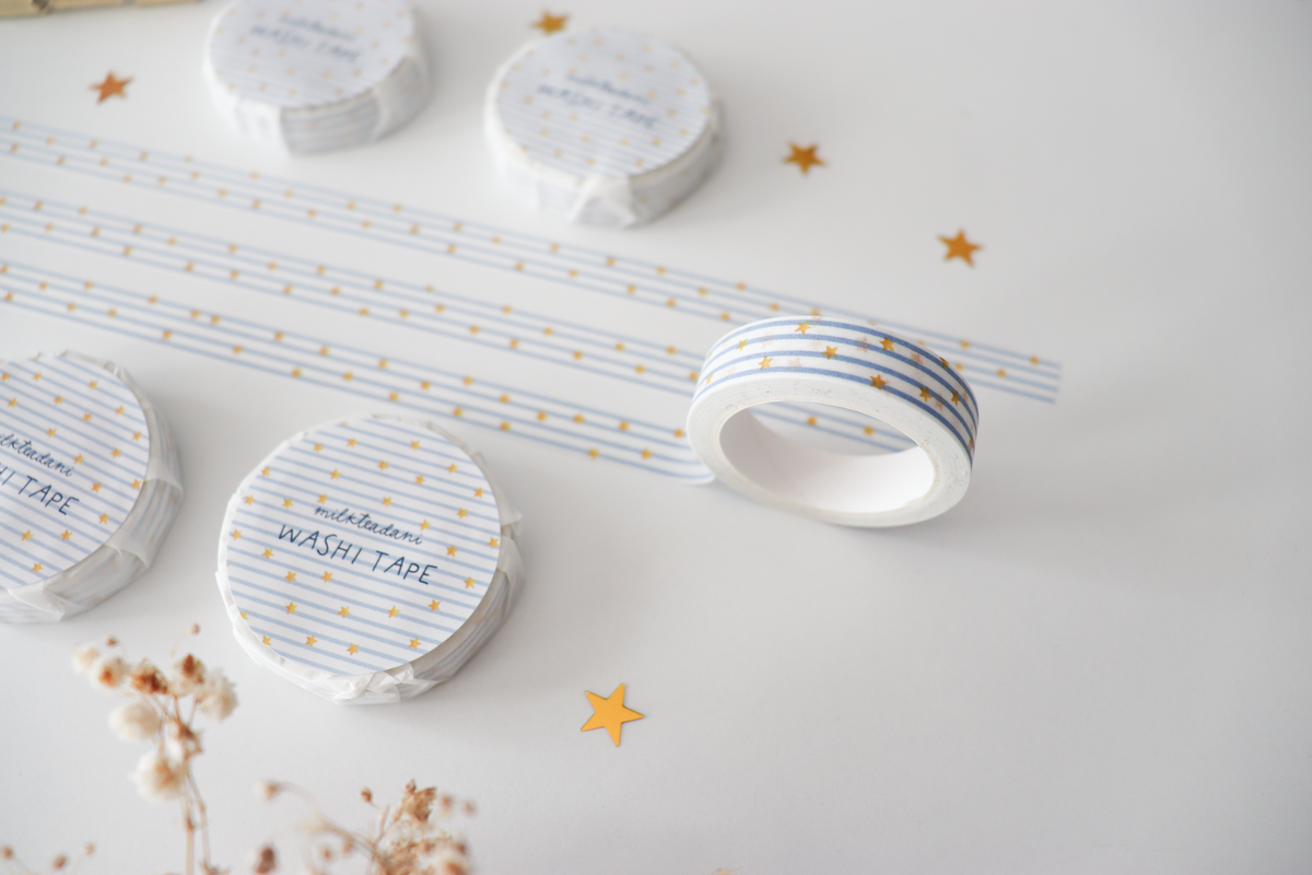 Washi Tape - 10MM Starry Stripes