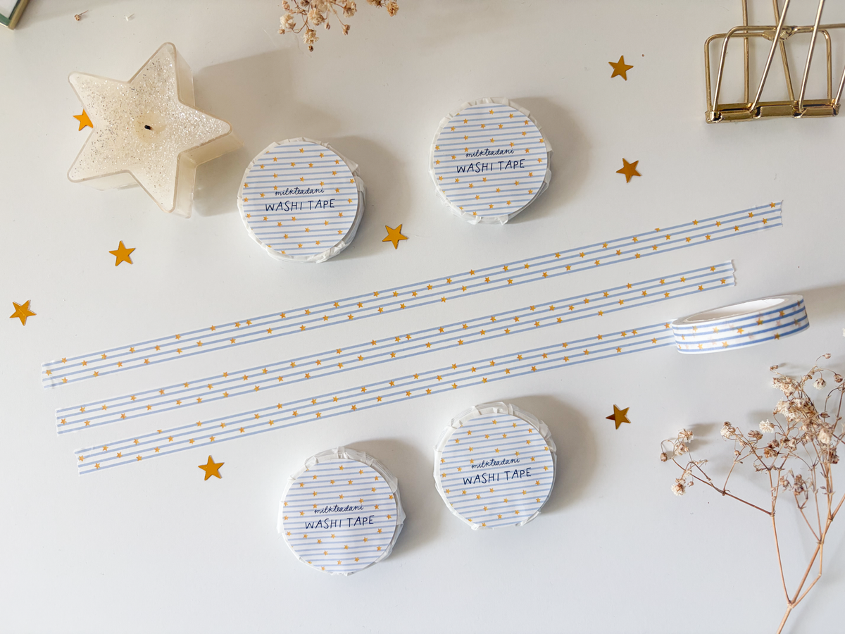 Washi Tape - 10MM Starry Stripes