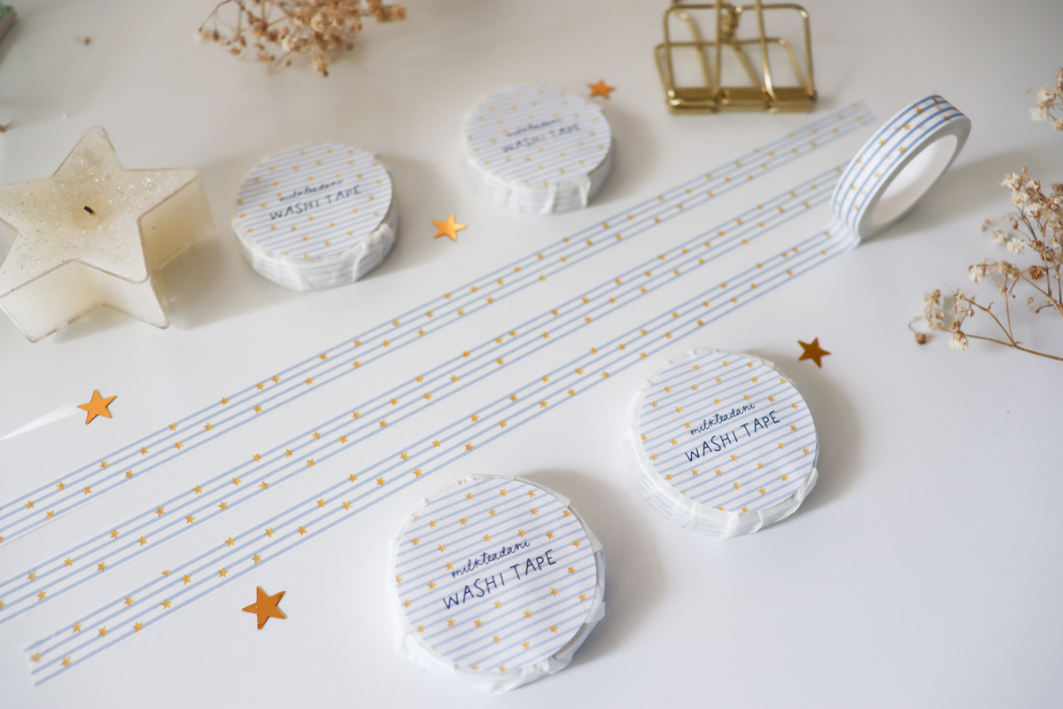 Washi Tape - 10MM Starry Stripes