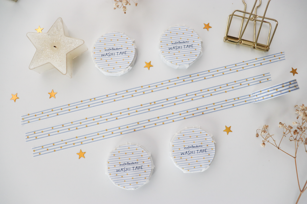 Washi Tape - 10MM Starry Stripes