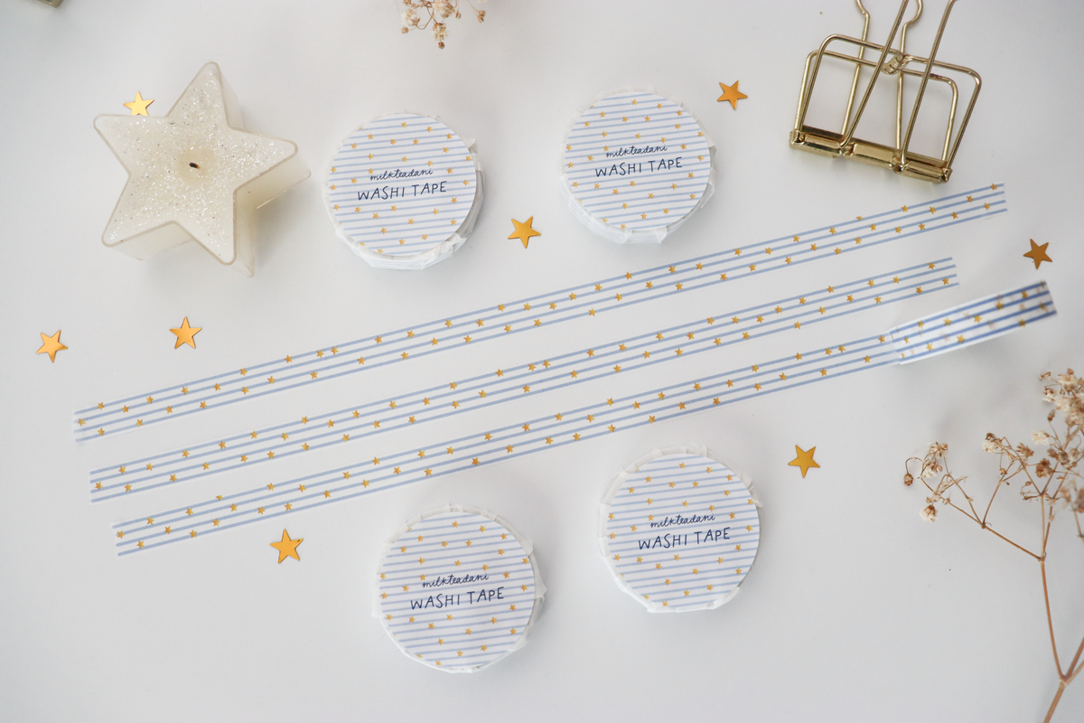 Washi Tape - 10MM Starry Stripes