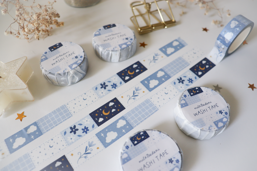 Washi Tape - 15MM Patchwork Pattern