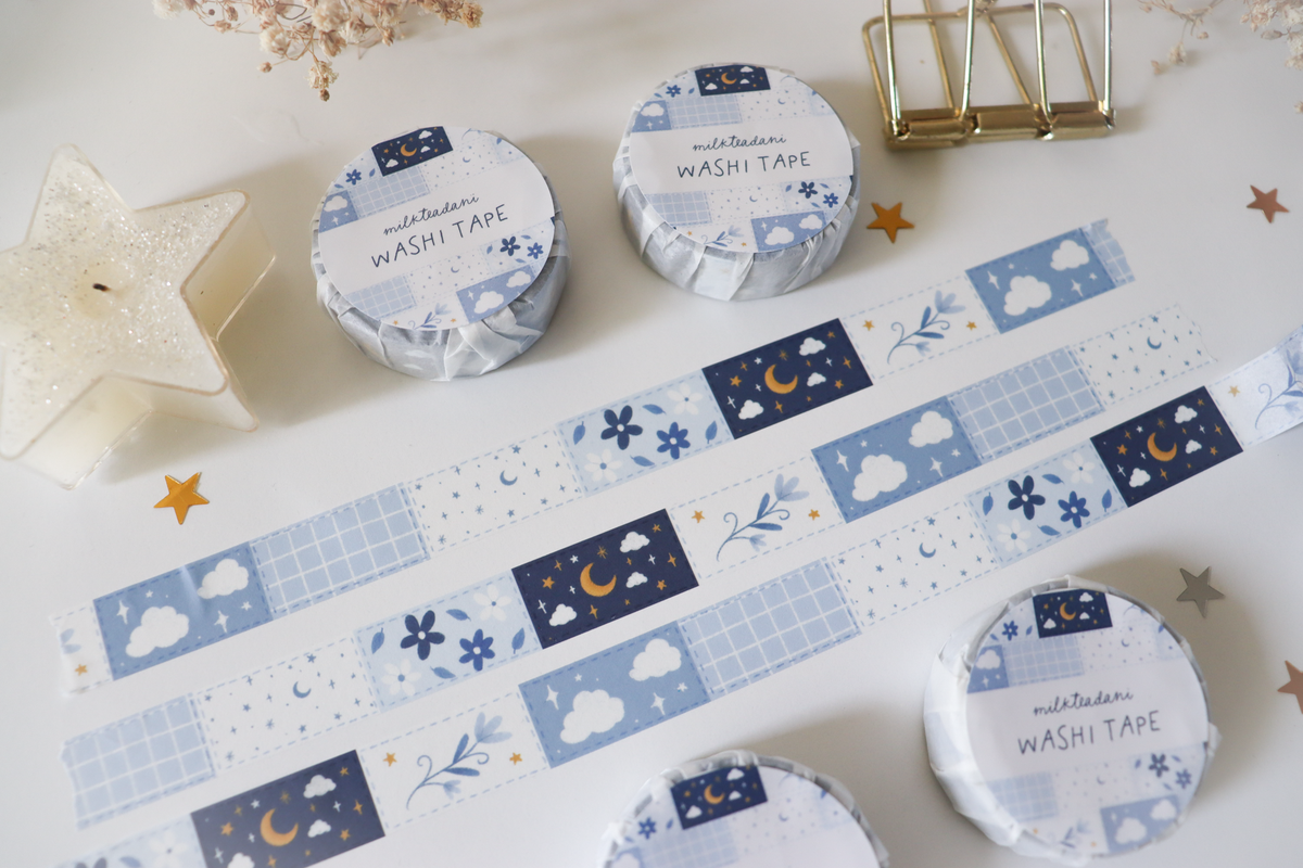 Washi Tape - 15MM Patchwork Pattern