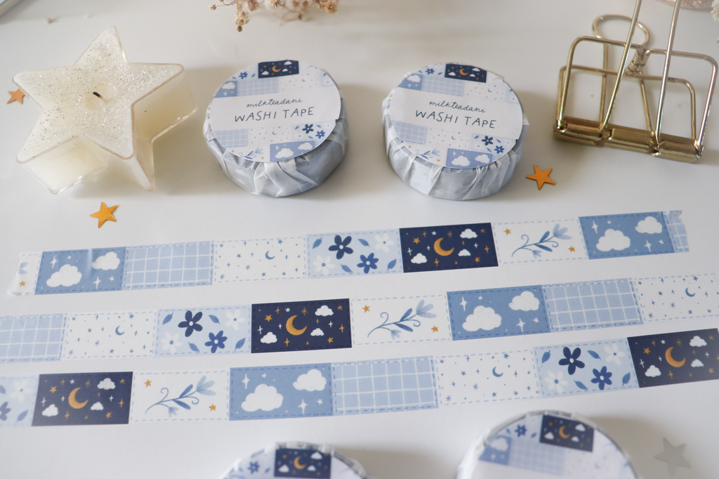 Washi Tape - 15MM Patchwork Pattern