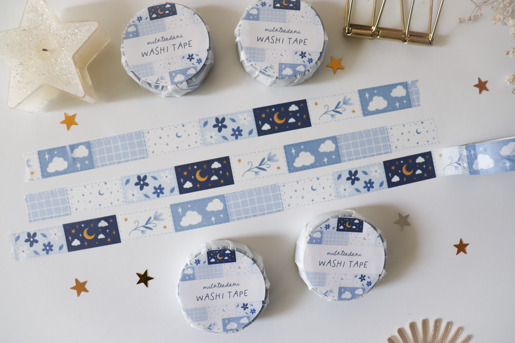 Washi Tape - 15MM Patchwork Pattern