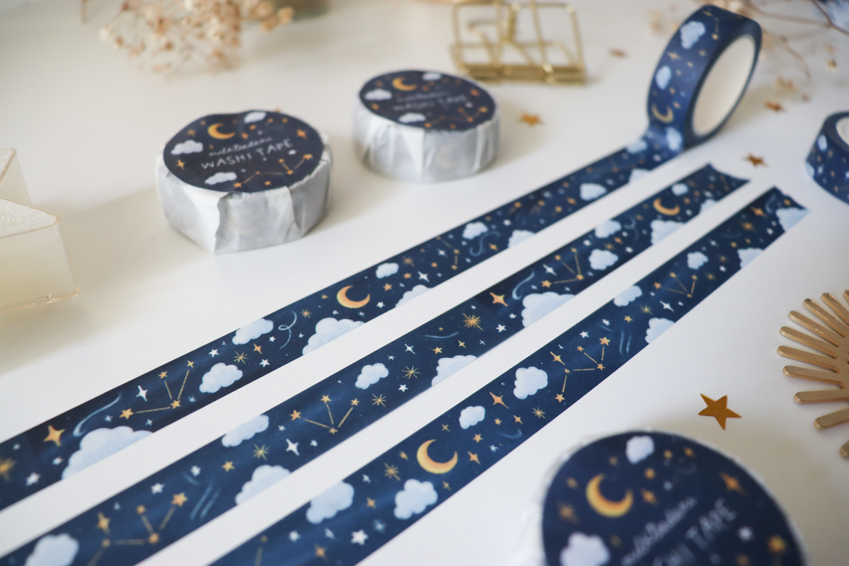 Washi Tape - 15MM Night Sky