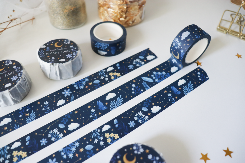 Washi Tape - 20MM Night Florals