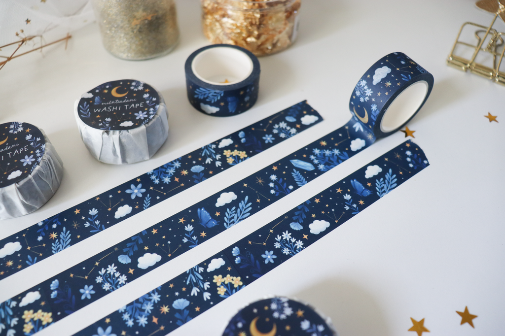 Washi Tape - 20MM Night Florals