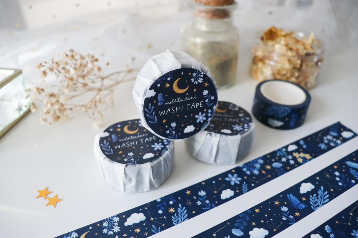 Washi Tape - 20MM Night Florals