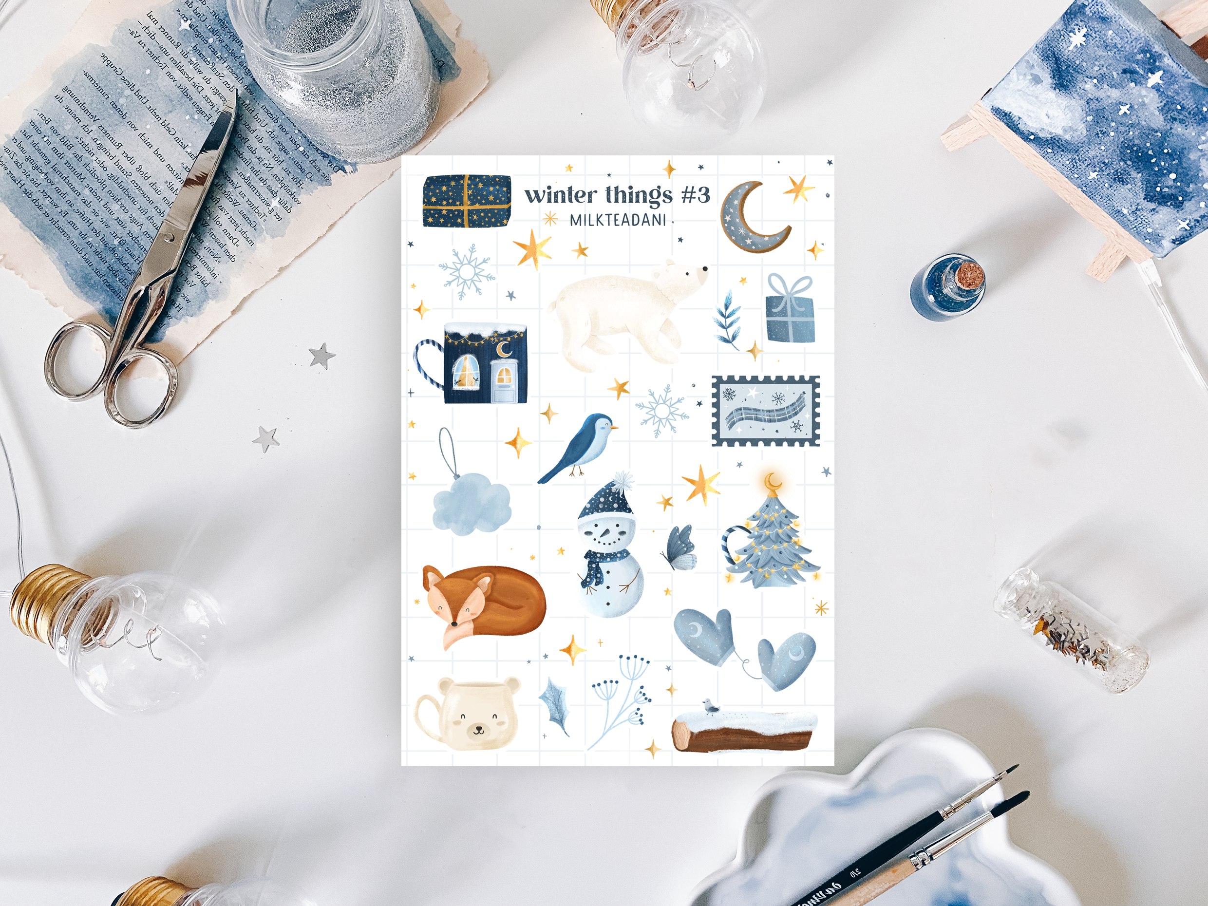 Sticker Sheet - Winter Things #3