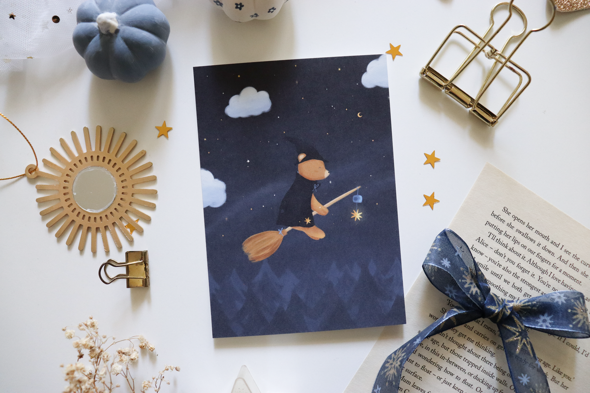Postcard - Witchy Bear