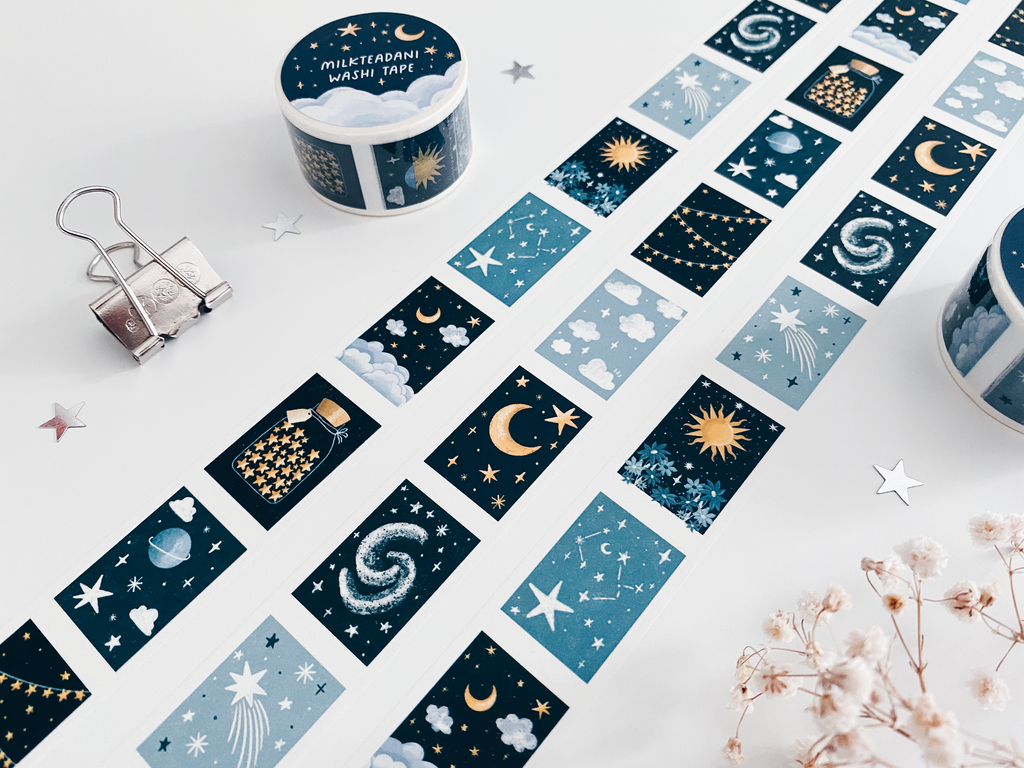 Washi Tape - 25MM Celestial Illustrations
