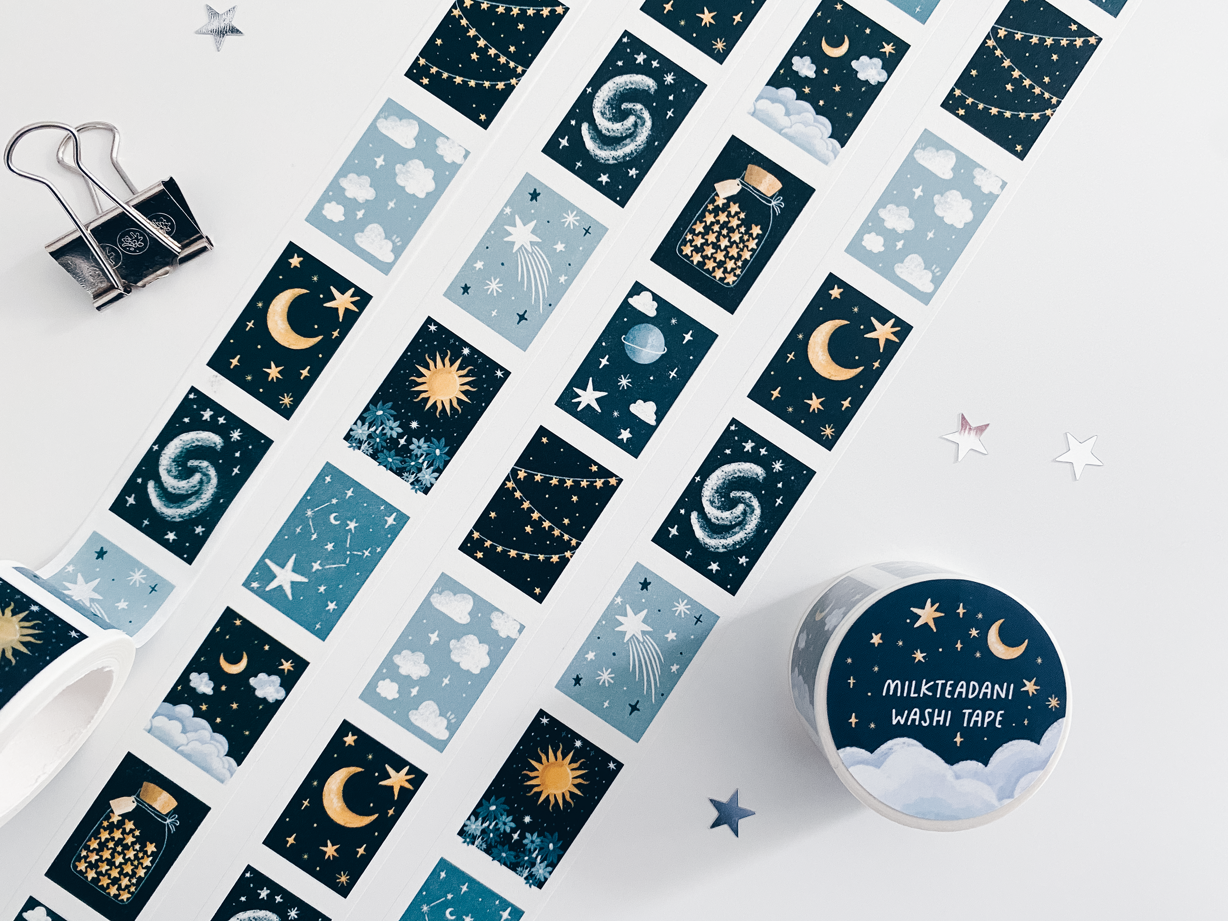 Washi Tape - 25MM Celestial Illustrations