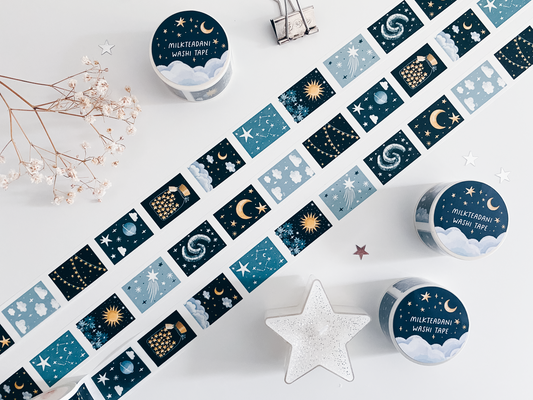 Washi Tape - 25MM Celestial Illustrations